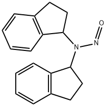 1H-Inden-1-amine, N-(2,3-dihydro-1H-inden-1-yl)-2,3-dihydro-N-nitroso- Structure