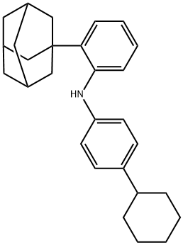 N-(4-Cyclohexylphenyl)-2-tricyclo[3.3.1.13,7]dec-1-ylbenzenamine Structure