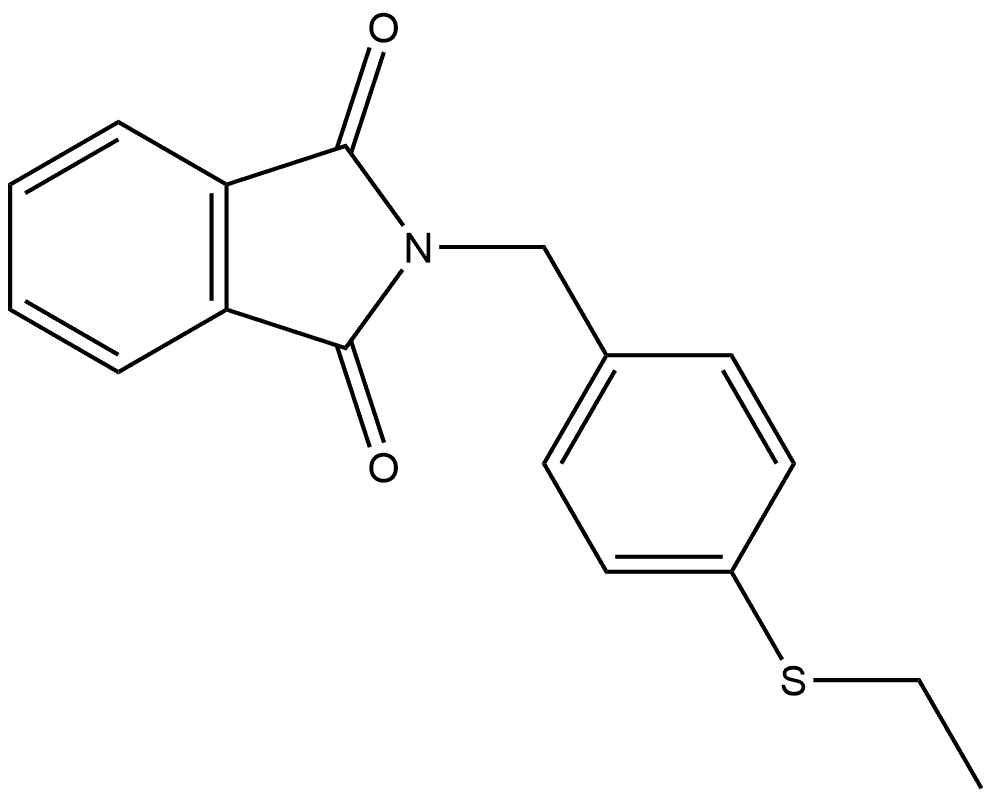 2-[[4-(Ethylthio)phenyl]methyl]-1H-isoindole-1,3(2H)-dione Structure