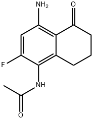 Acetamide, N-(4-amino-2-fluoro-5,6,7,8-tetrahydro-5-oxo-1-naphthalenyl)- 结构式