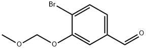 Benzaldehyde, 4-bromo-3-(methoxymethoxy)- Struktur