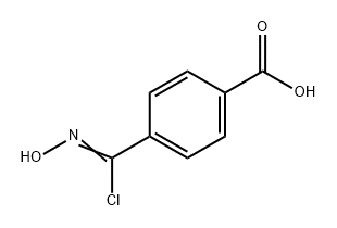 Benzoic acid, 4-[chloro(hydroxyimino)methyl]- 结构式