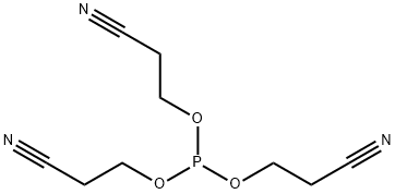 Propanenitrile, 3,3',3''-[phosphinidynetris(oxy)]tris- Structure