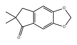 5H-Indeno[5,6-d]-1,3-dioxol-5-one, 6,7-dihydro-6,6-dimethyl- Structure