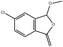 Isobenzofuran, 5-chloro-1,3-dihydro-3-methoxy-1-methylene- Struktur