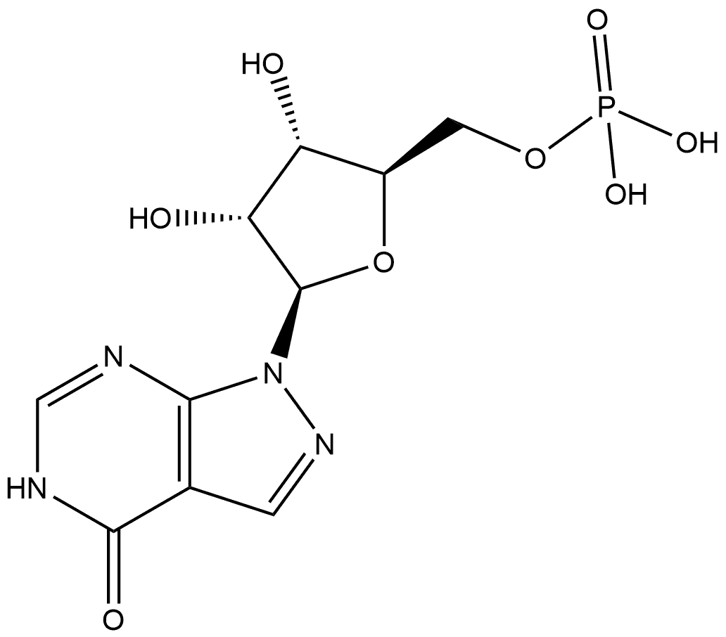 allopurinol riboside 5'-monophosphate 结构式