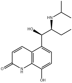 8-Hydroxy-5-[(1R,2S)-1-hydroxy-2-(isopropylamino)butyl]-2(1H)-quinolinone Structure