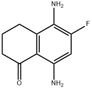 1(2H)-Naphthalenone, 5,8-diamino-6-fluoro-3,4-dihydro- Struktur