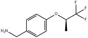 4-[(1R)-2,2,2-Trifluoro-1-methylethoxy]benzenemethanamine Struktur