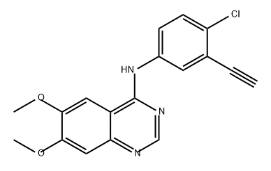 4-Quinazolinamine, N-(4-chloro-3-ethynylphenyl)-6,7-dimethoxy- Structure