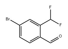 4-溴-2-(二氟甲基)苯甲醛 结构式