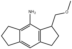 s-Indacen-4-amine, 1,2,3,5,6,7-hexahydro-3-(methoxymethyl)- Struktur