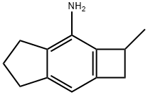 1H-Cyclobut[f]inden-3-amine, 2,4,5,6-tetrahydro-2-methyl- Struktur