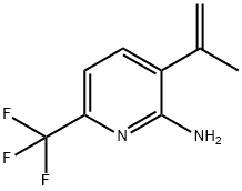 2-Pyridinamine, 3-(1-methylethenyl)-6-(trifluoromethyl)- Struktur