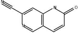 1,6-Naphthyridine-7-carbonitrile, 1,2-dihydro-2-oxo- Structure