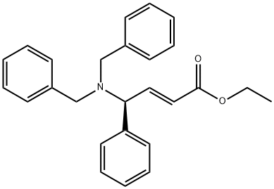 2-Butenoic acid, 4-[bis(phenylmethyl)amino]-4-phenyl-, ethyl ester, (2E,4S)-