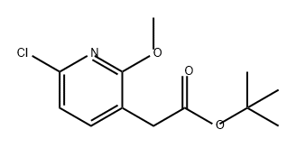 2-(6-氯-2-甲氧基吡啶-3-基)乙酸叔丁酯,2679763-21-2,结构式