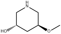 3-Piperidinol, 5-methoxy-, (3S,5S)-,2679835-58-4,结构式