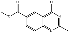 Methyl 4-chloro-2-methyl-6-quinazolinecarboxylate Structure