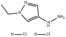 1-乙基-4-肼基-1H-吡唑盐酸盐,2680531-60-4,结构式