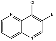 3-Bromo-4-chloro-1,5-naphthyridine Struktur