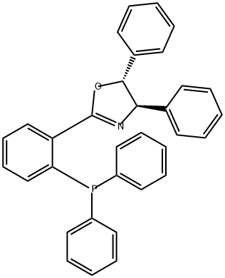 Oxazole, 2-[2-(diphenylphosphino)phenyl]-4,5-dihydro-4,5-diphenyl-, (4R,5R)- Structure