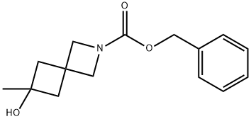 2-Azaspiro[3.3]heptane-2-carboxylic acid, 6-hydroxy-6-methyl-, phenylmethyl ester Structure