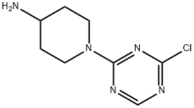 1-(4-氯-1,3,5-三嗪-2-基)哌啶-4-胺,2680829-09-6,结构式