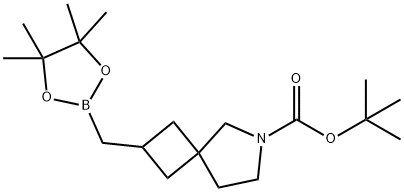 1,1-Dimethylethyl 2-[(4,4,5,5-tetramethyl-1,3,2-dioxaborolan-2-yl)methyl]-6-azaspiro[3.4]octane-6-carboxylate Structure