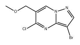 3-溴-5-氯-6-(甲氧基甲基)吡唑[1,5-A]嘧啶,2681395-30-0,结构式