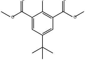 1,3-Benzenedicarboxylic acid, 5-(1,1-dimethylethyl)-2-iodo-, 1,3-dimethyl ester Struktur