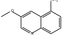 3-甲氧基喹啉-5-胺 结构式