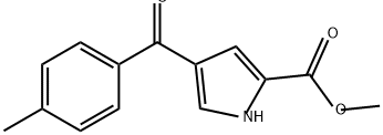 1H-Pyrrole-2-carboxylic acid, 4-(4-methylbenzoyl)-, methyl ester Struktur
