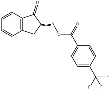 1H-Indene-1,2(3H)-dione, 2-[O-[4-(trifluoromethyl)benzoyl]oxime] Structure