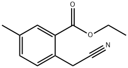 Benzoic acid, 2-(cyanomethyl)-5-methyl-, ethyl ester Structure