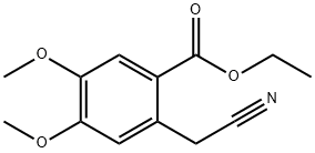 BENZOIC ACID, 2-(CYANOMETHYL)-4,5-DIMETHOXY-, ETHYL ESTER 结构式