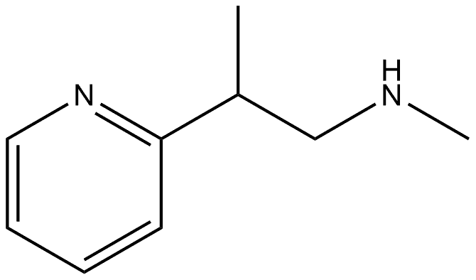 2-Pyridineethanamine, N,β-dimethyl- Struktur