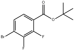 Benzoic acid, 4-bromo-2,3-difluoro-, 1,1-dimethylethyl ester Struktur