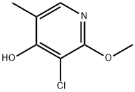 4-Pyridinol, 3-chloro-2-methoxy-5-methyl- Struktur