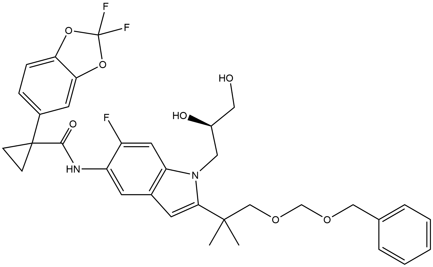 Tezacaftor Impurity 15 Structure