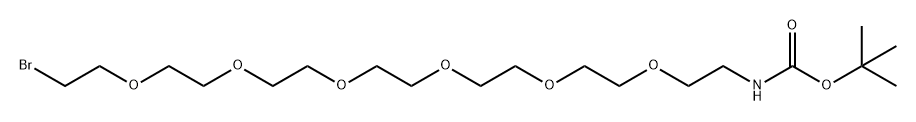 溴-六聚乙二醇-氨基叔丁酯, 2688072-13-9, 结构式