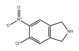 1H-Isoindole, 5-chloro-2,3-dihydro-6-nitro- Struktur