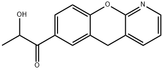 1-Propanone, 1-(5H-[1]benzopyrano[2,3-b]pyridin-7-yl)-2-hydroxy- Structure