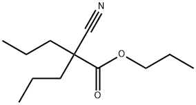 Pentanoic acid, 2-cyano-2-propyl-, propyl ester 化学構造式