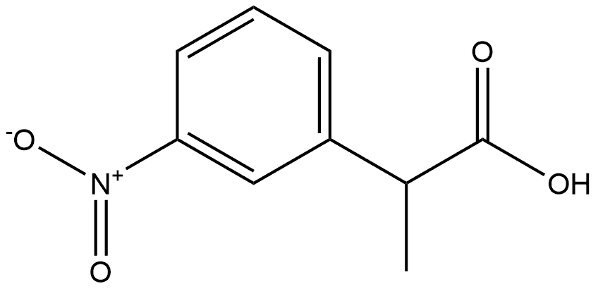 Benzeneacetic acid, α-methyl-3-nitro-, (-)-,26911-09-1,结构式