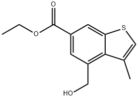 Benzo[b]thiophene-6-carboxylic acid, 4-(hydroxymethyl)-3-methyl-, ethyl ester|4-(羟甲基)-3-甲基苯并[B]噻吩-6-甲酸乙酯