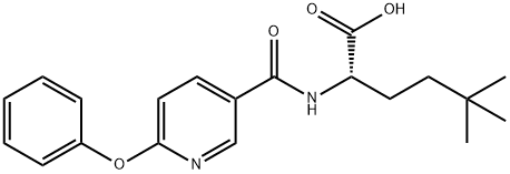 L-Norleucine, 5,5-dimethyl-N-[(6-phenoxy-3-pyridinyl)carbonyl]- Struktur