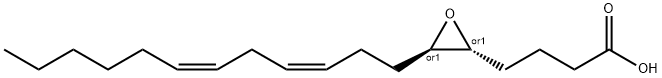 反式-5,6-环氧-9(Z),12(Z)-十八碳二烯酸 结构式