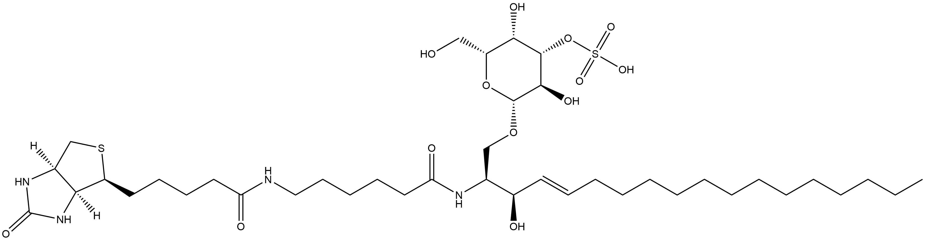 N-Hexanoyl-biotin-sulfatide Struktur