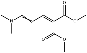 Propanedioic acid, 2-[3-(dimethylamino)-2-propen-1-ylidene]-, 1,3-dimethyl ester 化学構造式